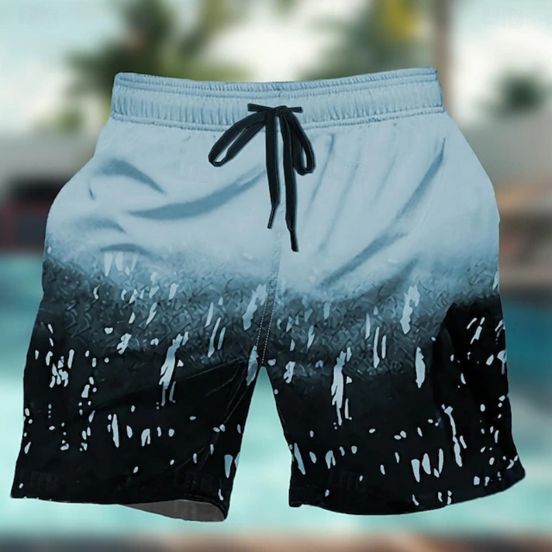 Trunks Board Surf - Градиентные красочные графические плавки для мужчин,